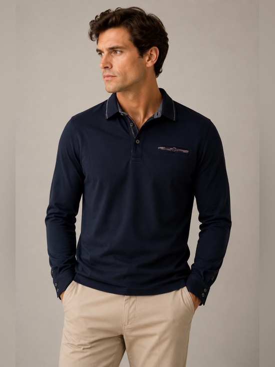 Ted Baker London Other - Ted Baker London Men’s Vintage Long-Sleeve Golf Polo Shirt Size M Retro Preppy
